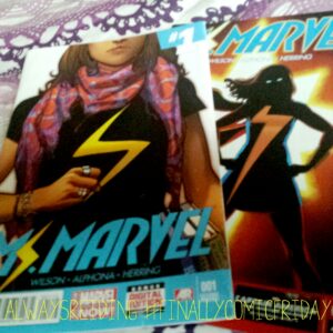 #FinallyComicFriday is featuring Ms Marvel's first two issues this week