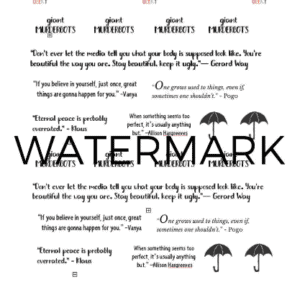 Watermarked version of Umbrella academy quote pdf